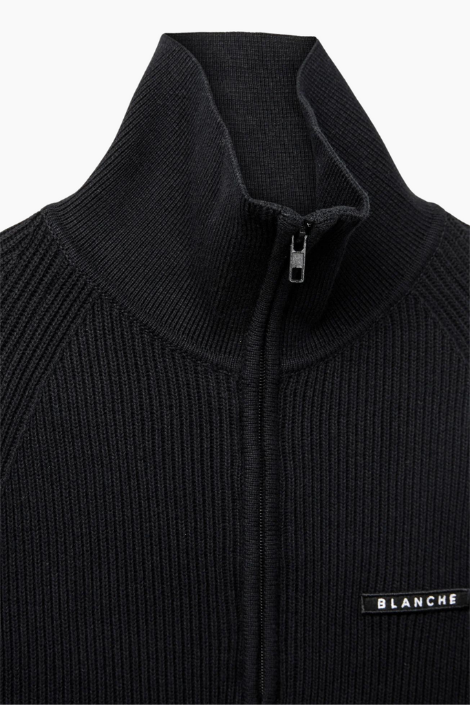 Carrick-BL Zip Jumper - Black - Blanche