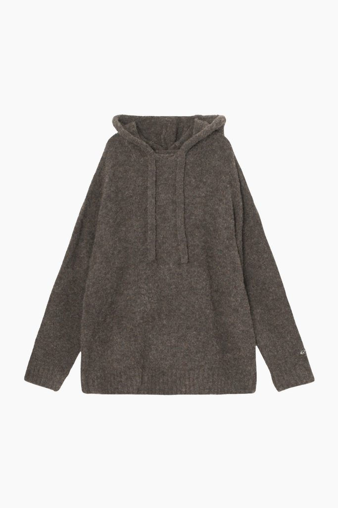 Charliers Knit Hoodie - Asphalt - Résumé