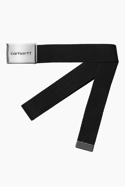 Clip Belt Chrome - Black - Carhartt WIP