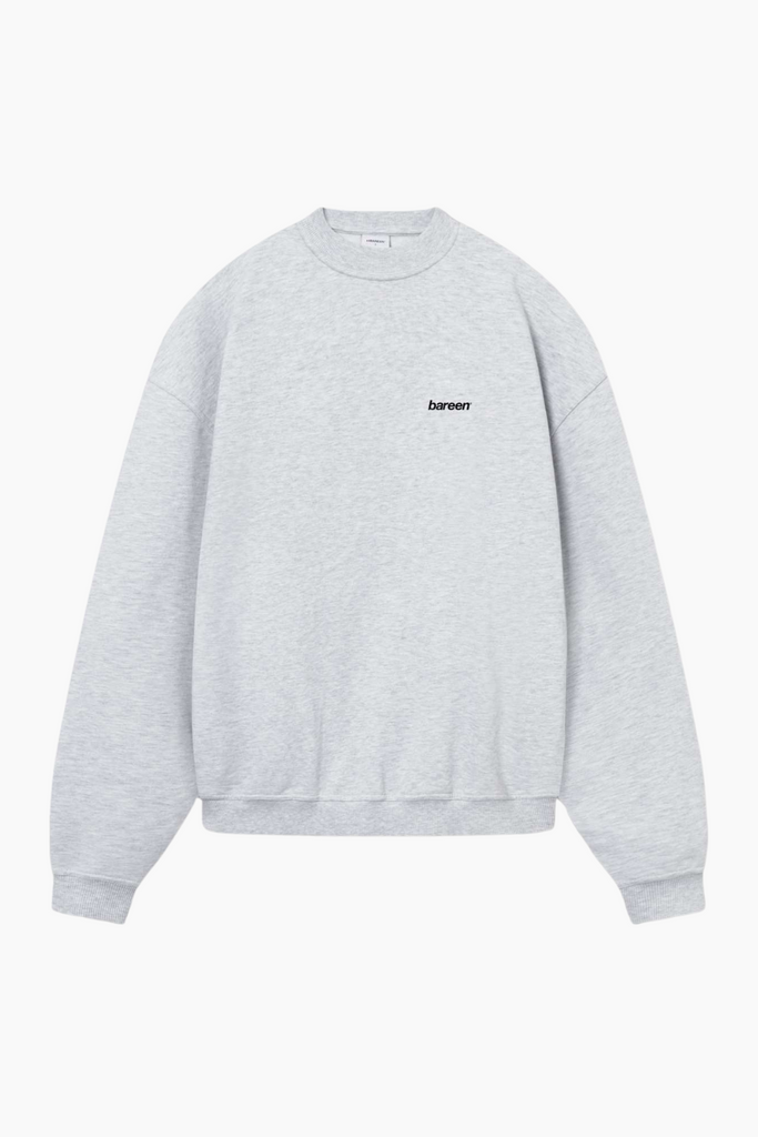 Crewneck Oversize Logo 2.0 - Cloudy Grey - bareen