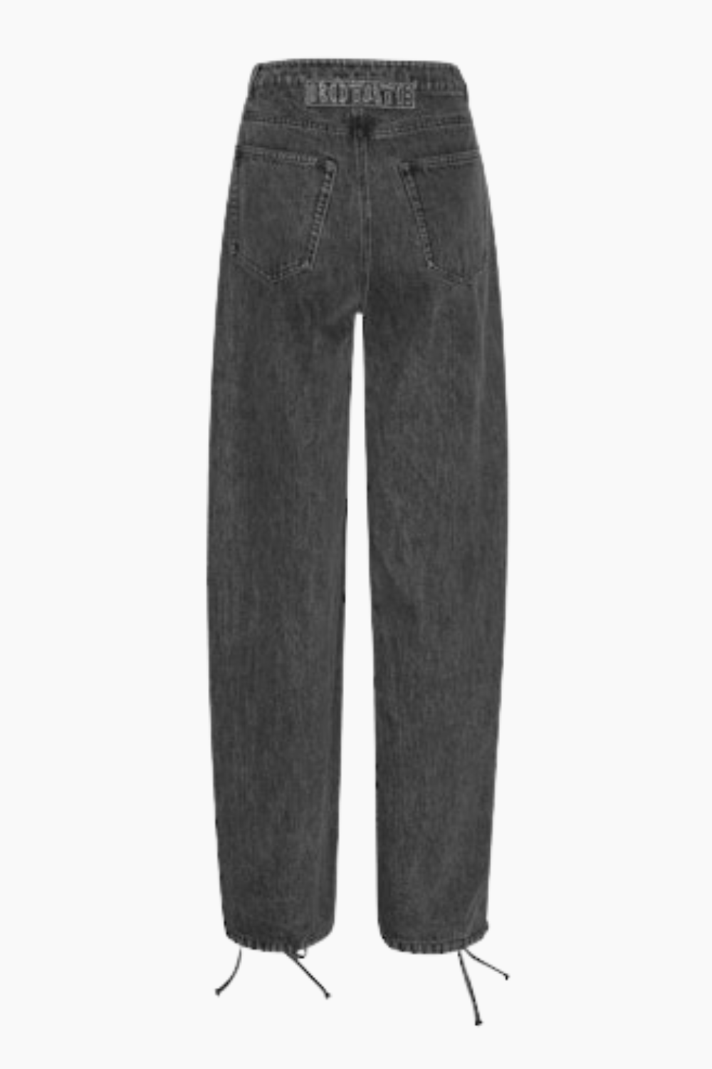 Denim Laced Leg Pants - Black - ROTATE