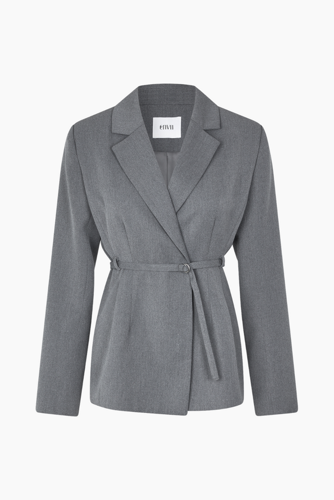 Enwilla Blazer 7092 - Mid Grey Melange - Envii