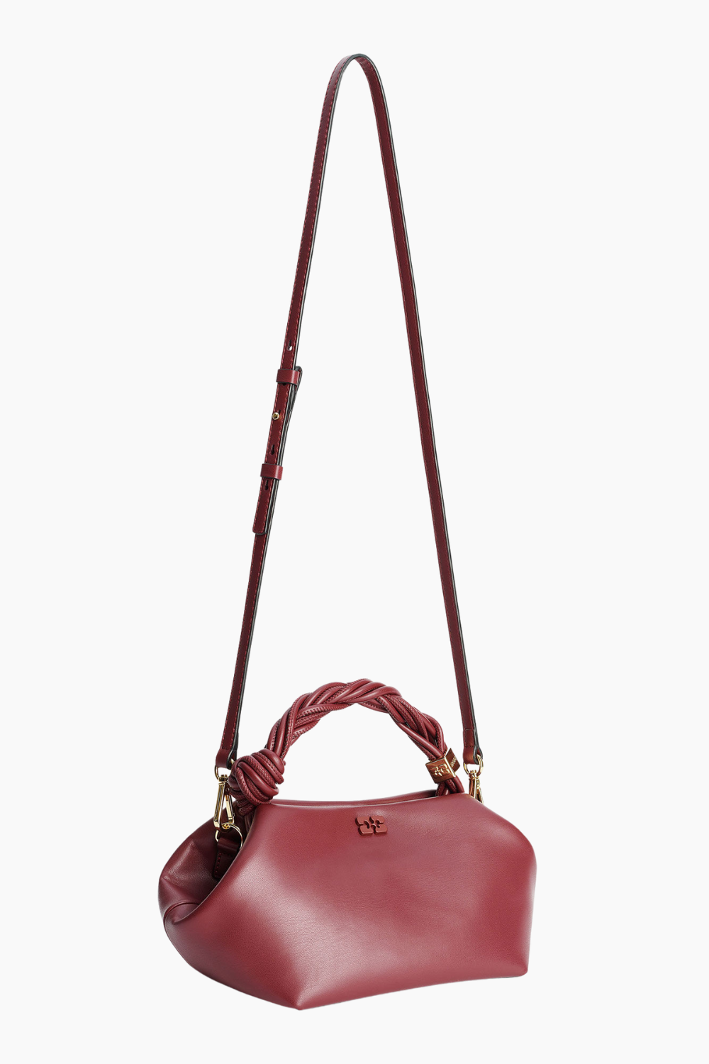 Ganni Bou Bag Small A5313 - Burgundy - GANNI