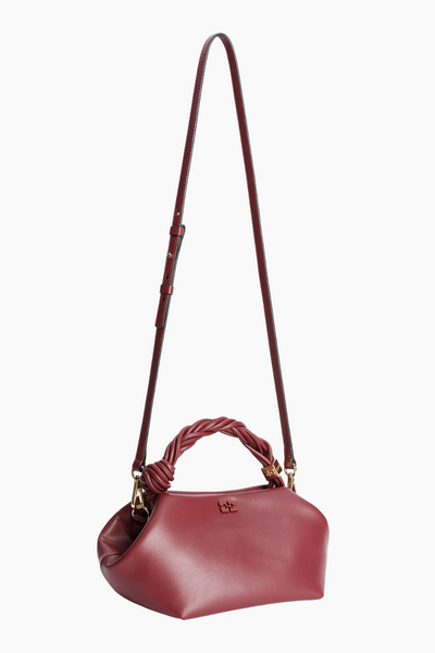 Ganni Bou Bag Small A5313 - Burgundy - GANNI