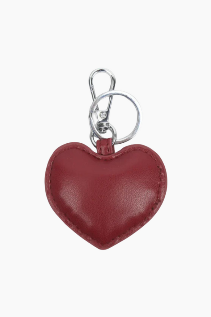 Heart Charm - Burgundy - Silfen Studio