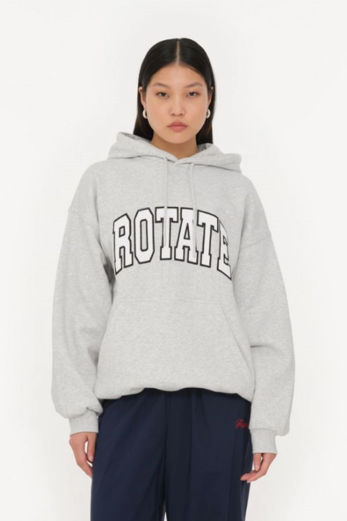 Heavy Sweat Hoodie - Light Grey Melange - Rotate