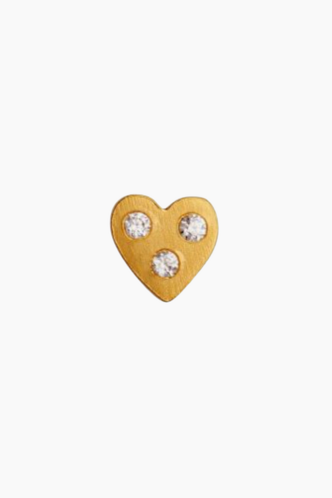 I Love Your Heart Earring - Gold - Stine A