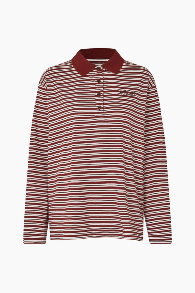 Jeanni Polo - Bordeaux Polo Stripe - Baum und Pferdgarten