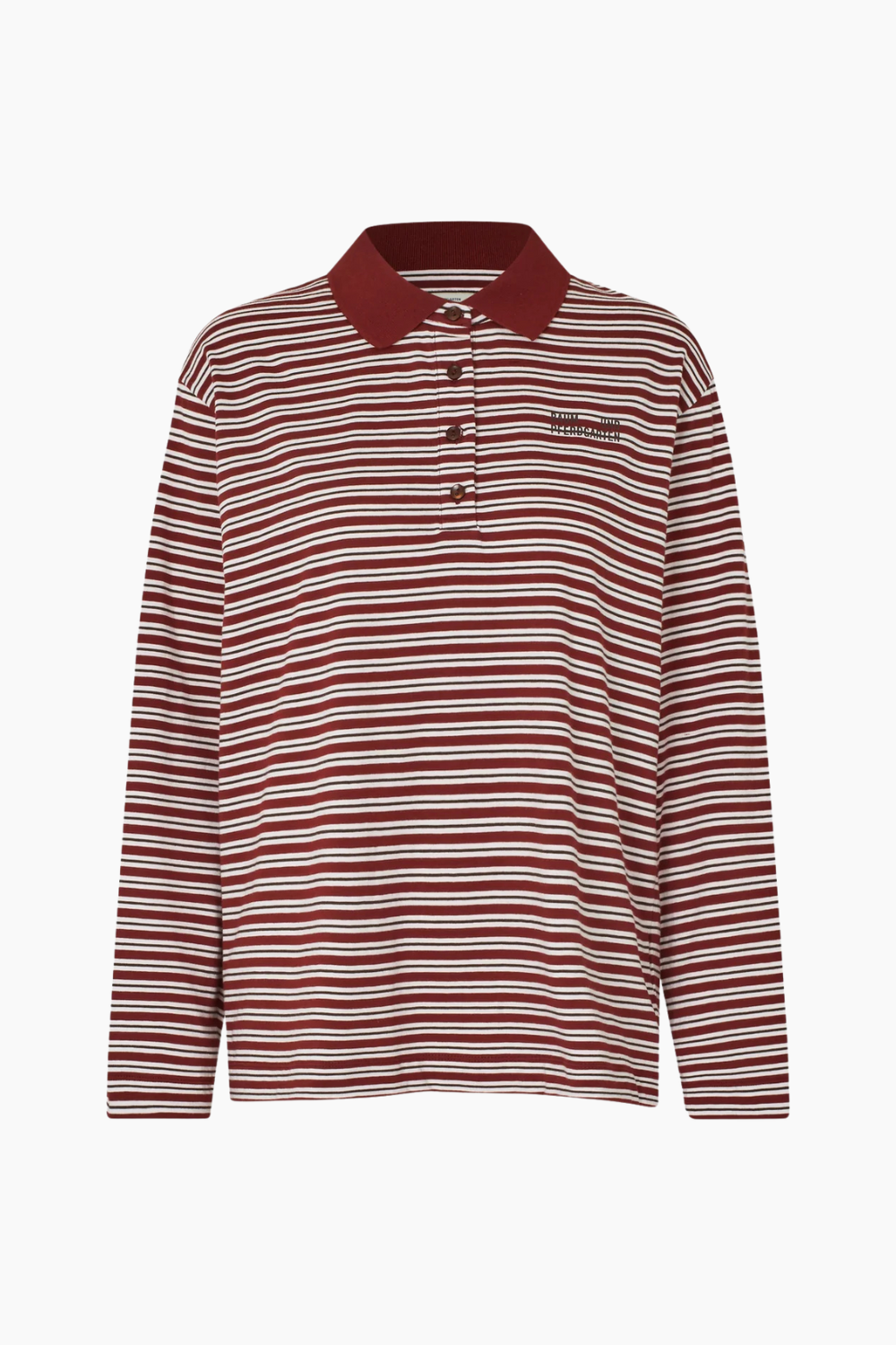 Jeanni Polo - Bordeaux Polo Stripe - Baum und Pferdgarten