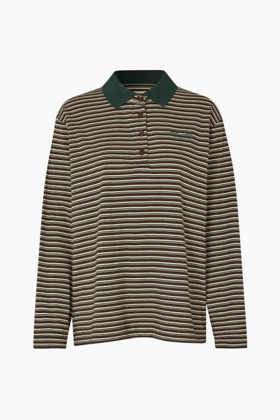 Jeanni Polo - Brown Polo Stripe - Baum und Pferdgarten