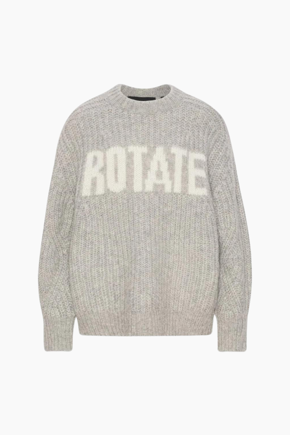 Knitted Logo Sweater - Opal Grey - ROTATE