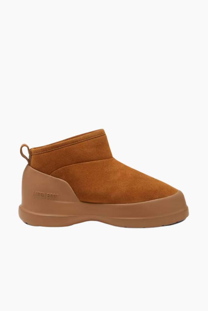 MB Luna Low Boot Suede - Cognac - Moon Boot