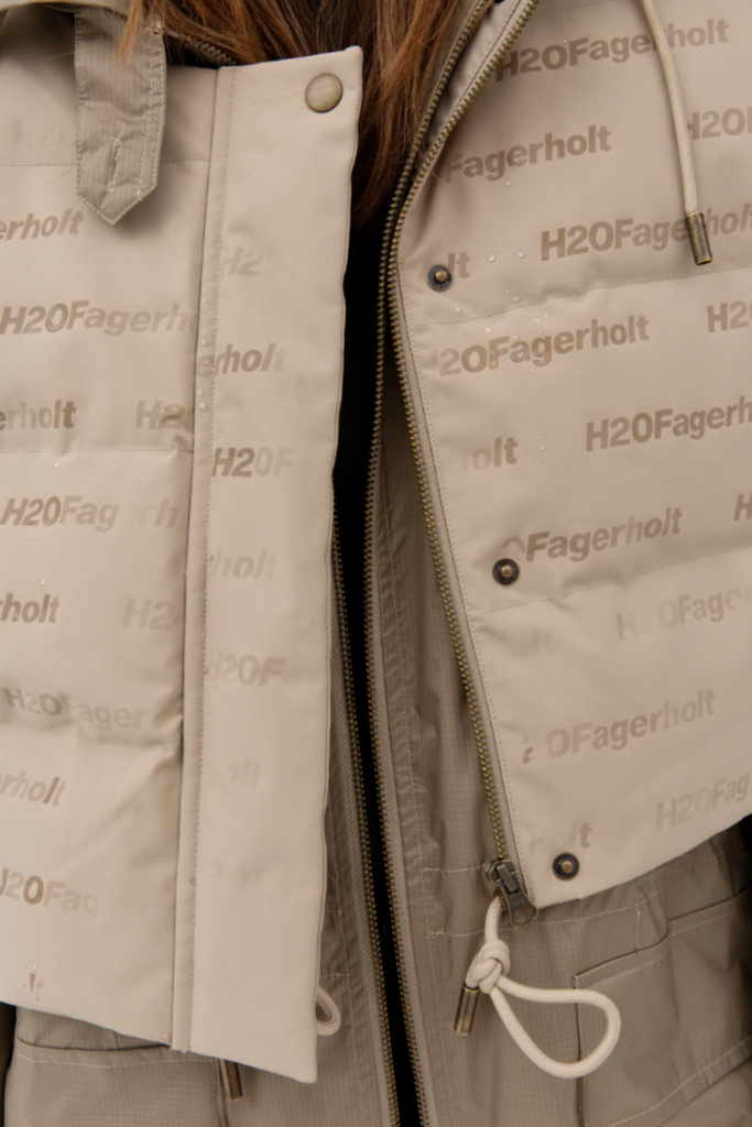 Magic Rain Jacket - Creamy Grey - H2O Fagerholt