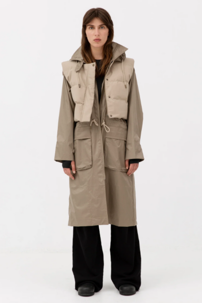 Magic Rain Jacket - Creamy Grey - H2O Fagerholt