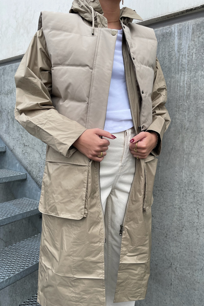 Magic Rain Jacket - Creamy Grey - H2O Fagerholt