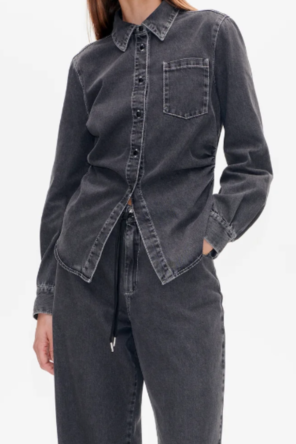 Maria Shirt - Black Worn Denim - Baum und Pferdgarten