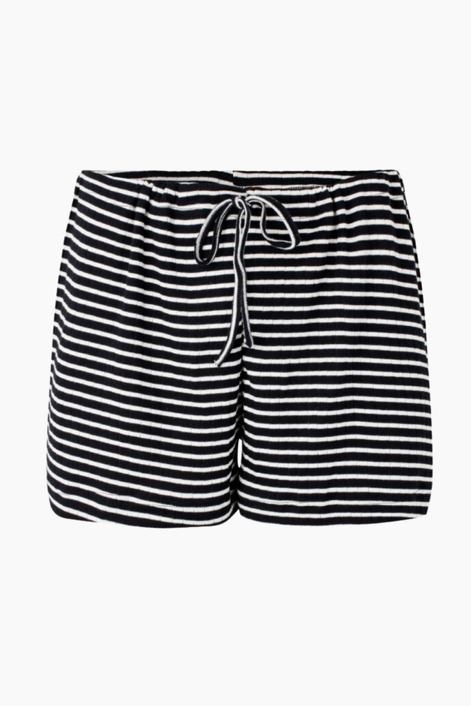 NPS Nova Shorts NPS Stripes - Black/Ecru - Nørgaard på Strøget