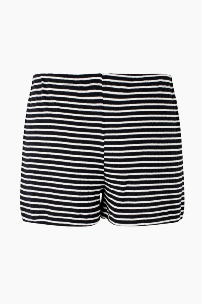 NPS Nova Shorts NPS Stripes - Black/Ecru - Nørgaard på Strøget