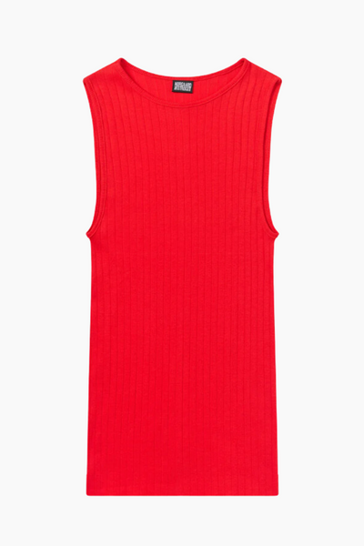 NPS Tank Top Solid Color - Red - Nørgaard på Strøget