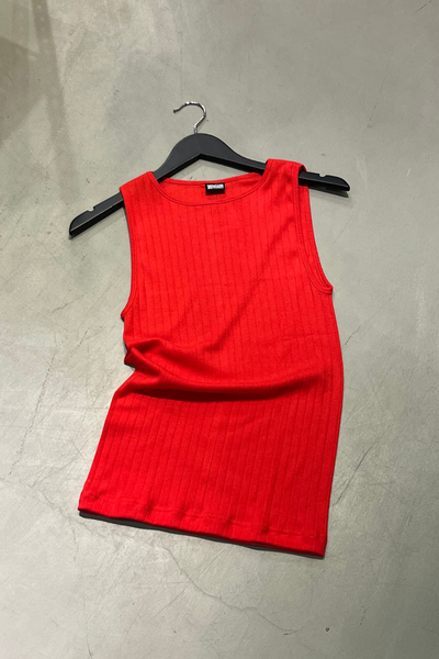 NPS Tank Top Solid Color - Red - Nørgaard på Strøget