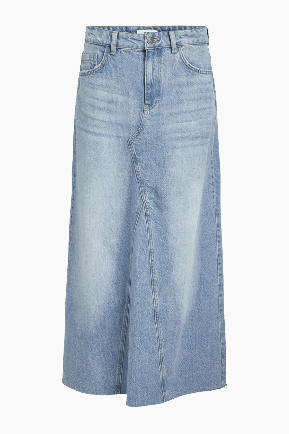 ObjHarlow Long Denim Skirt i Light Blue Denim - Object – QNTS.dk