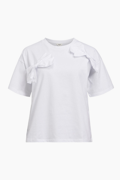 Objklara SS OW Bow Tee - White - Object