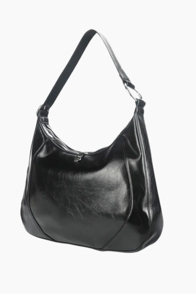 Oda Crossbody Bag - Black Shiny - Silfen Studio