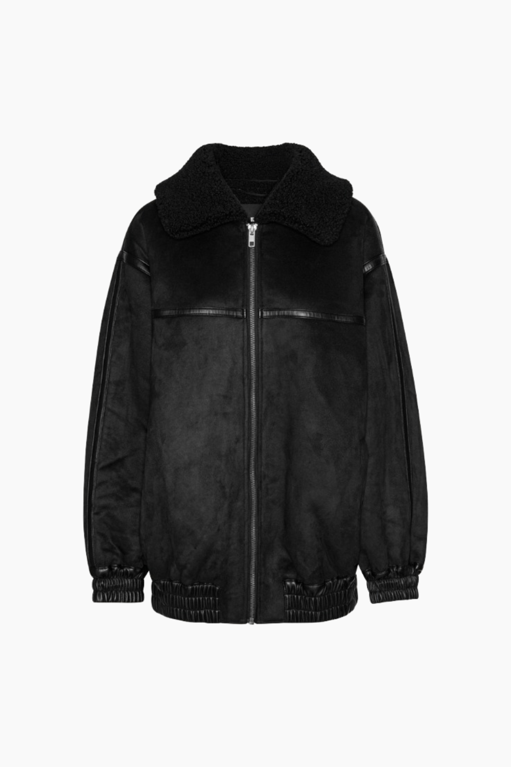 Oversized Bomber Jacket - Black - ROTATE