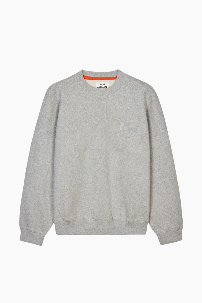 Organic Sweat Atli Sweatshirt - Light Grey Melange - Mads Nørgaard