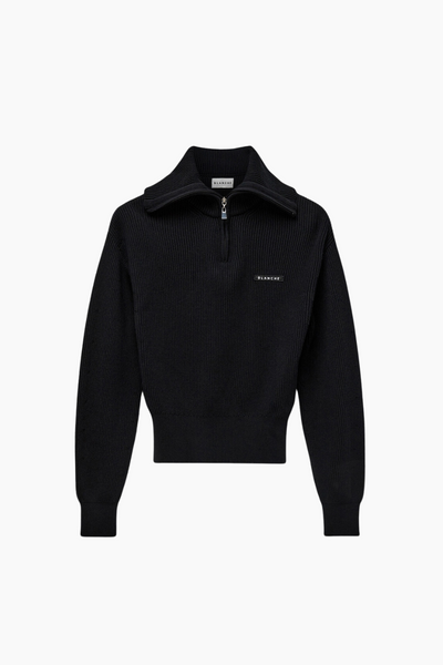 Carrick-BL Collar Zip - Black - Blanche