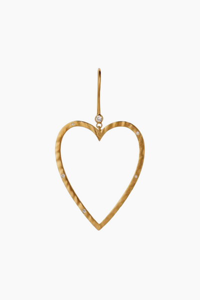 Power Heart Earring - Gold - Stine A