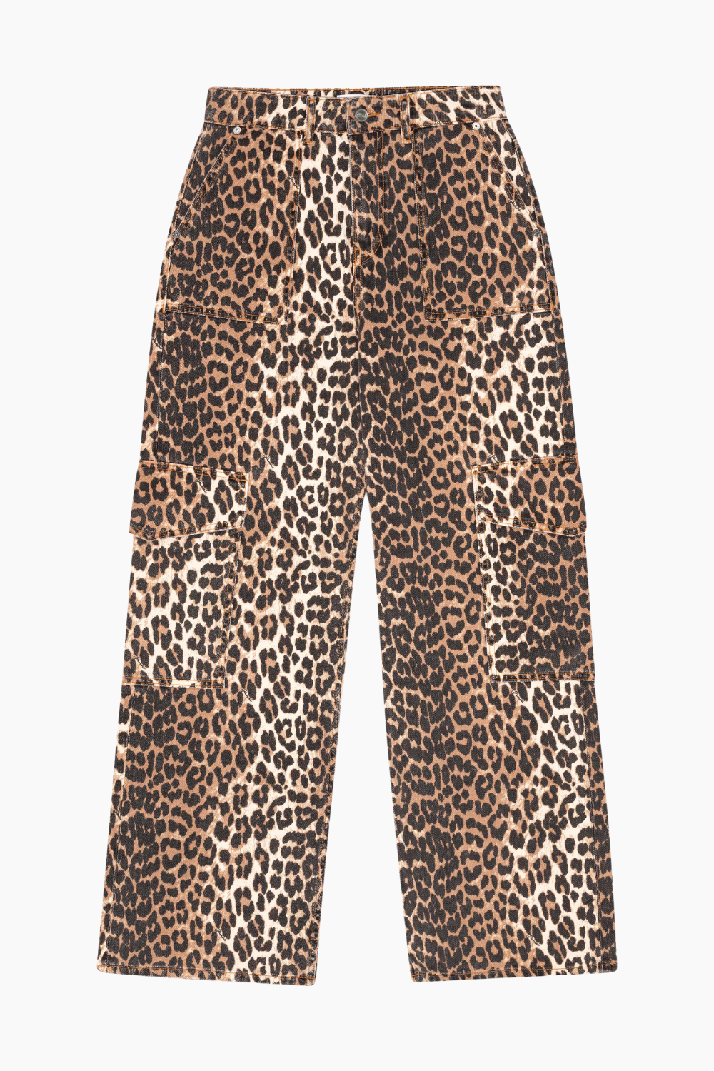 Print Denim Angi J1676 - Leopard - GANNI