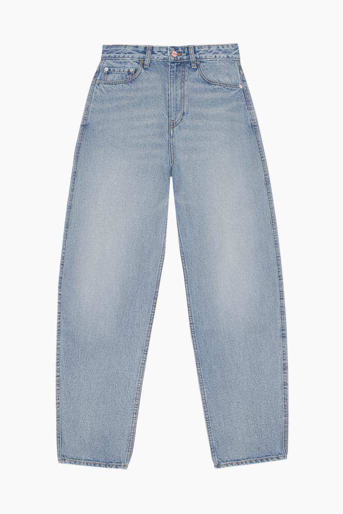 Rigid Denim Stary Jeans J1641 - Light Blue Vintage - GANNI