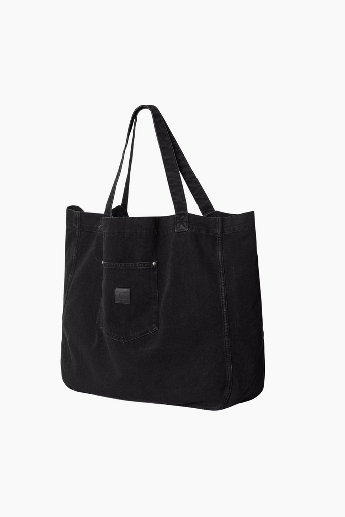 Rivet Tote Bag - Black Stone Washed - Carhartt WIP