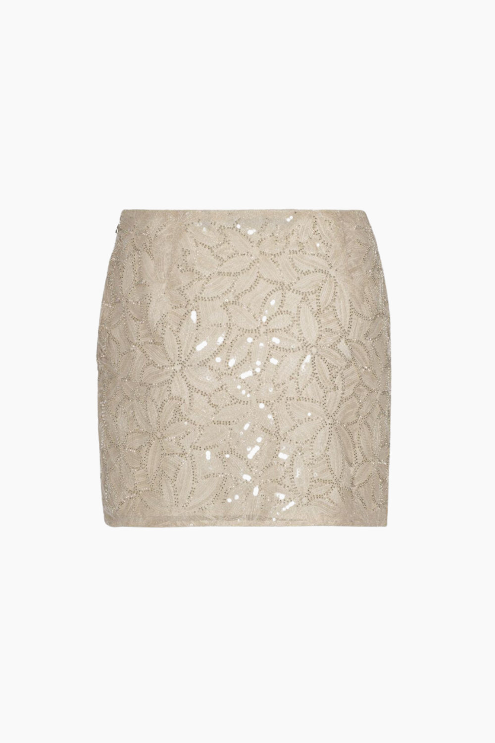 Sequin Mini Skirt - Silver Birch - ROTATE