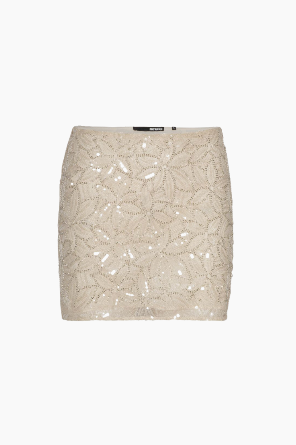 Sequin Mini Skirt - Silver Birch - ROTATE