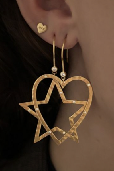 Shining Star Earring - Gold - Stine A