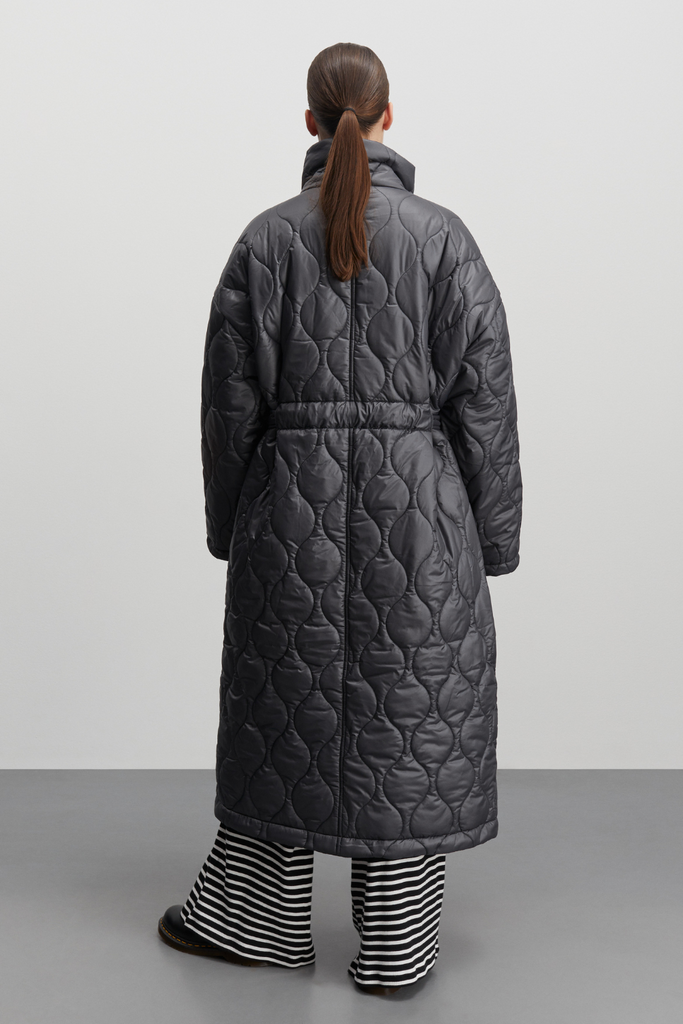 Shiny Recycle Rafhil Coat - Asphalt - Mads Nørgaard