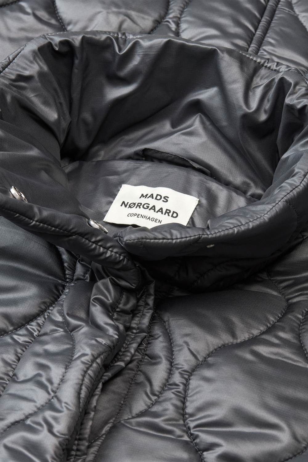 Shiny Recycle Rafhil Coat - Asphalt - Mads Nørgaard