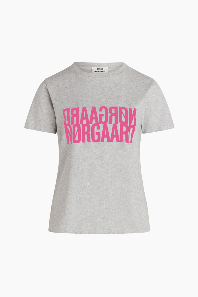 Single Organic Trenda P Tee - Light Grey Melange - Mads Nørgaard