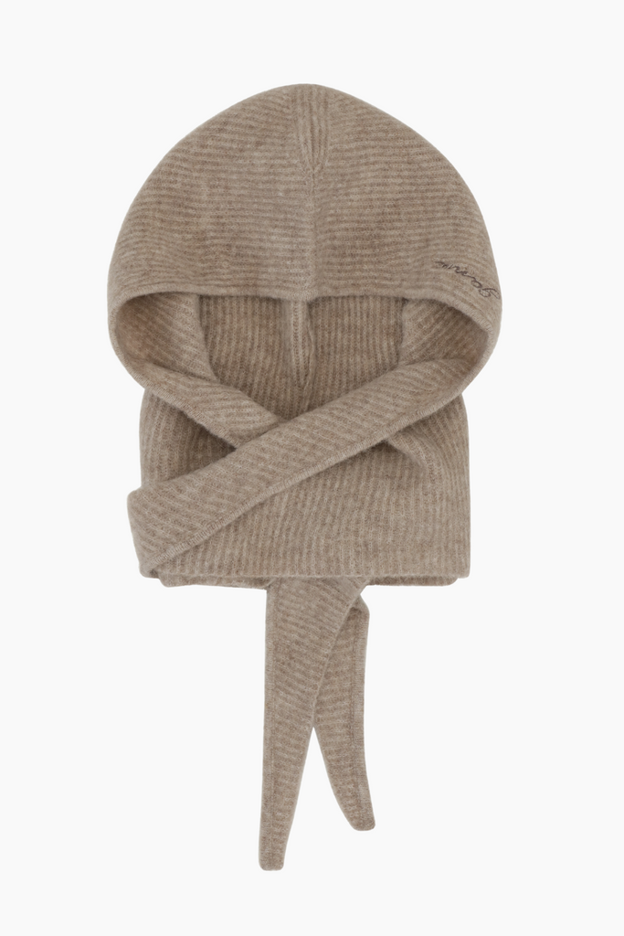 Soft Wool Balaclava A5983 - Almond Milk - GANNI