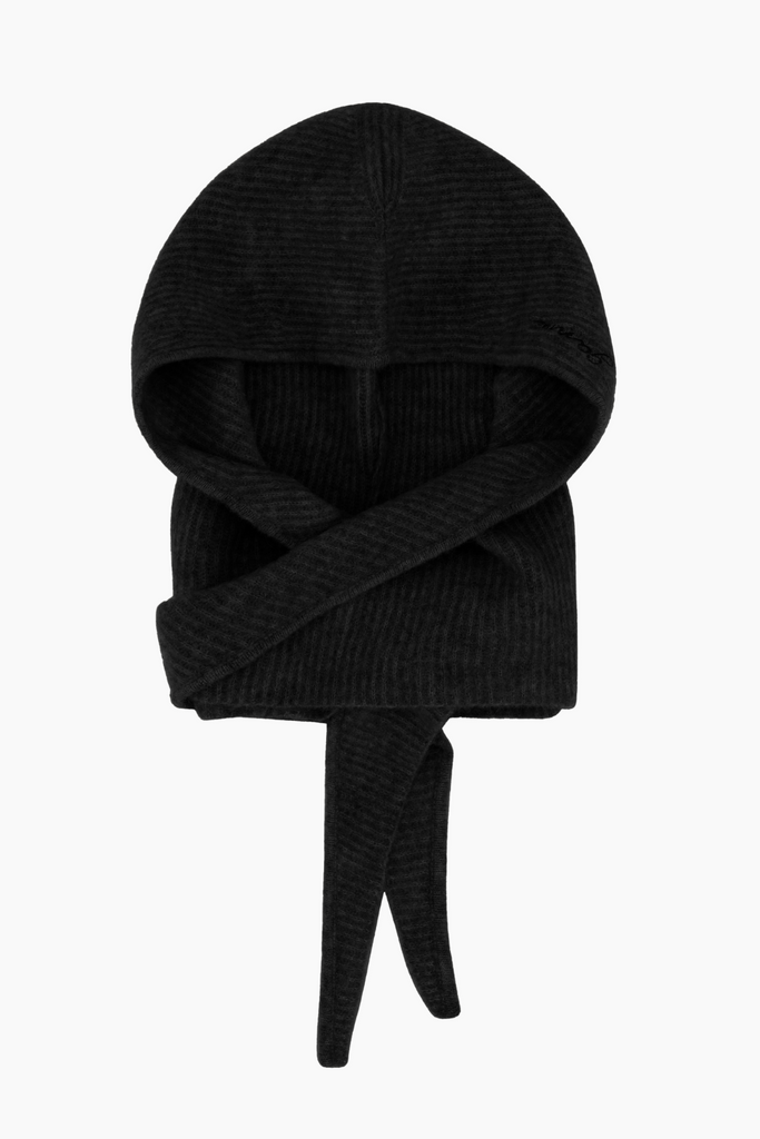 Soft Wool Balaclava A6223 - Black - GANNI