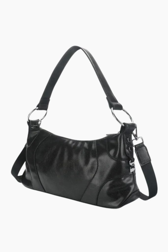 Stella Shoulder Bag - Dark Grey - Silfen Studio