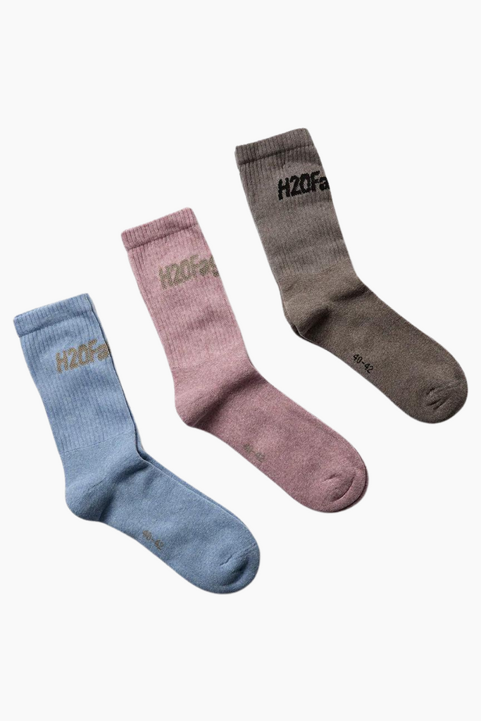 Suck Socks 3 Pack - Brown/Light Pink/Light Blue - H2O Fagerholt