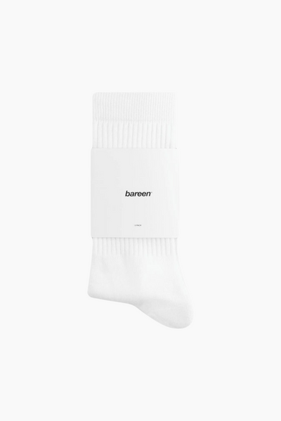 Tennis Socks 3-Pack - White - bareen