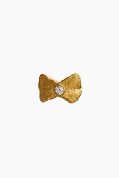 Tres Petit Bow Earring - Gold - Stine A