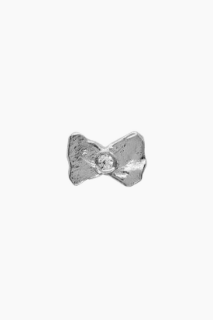 Tres Petit Bow Earring - Silver - Stine A