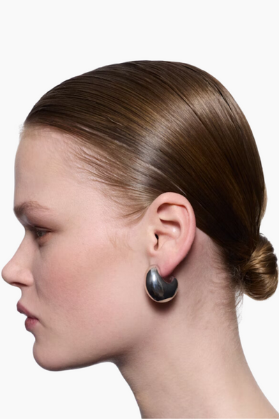 Tryvann Dome Earring - Silver - Maria Black