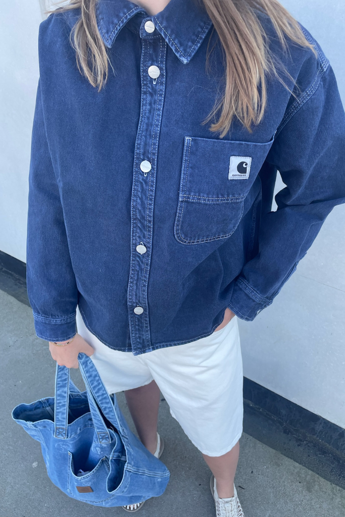 W' Georgia Shirt Jac - Air Force Blue (Stone Dyed) - Carhartt WIP