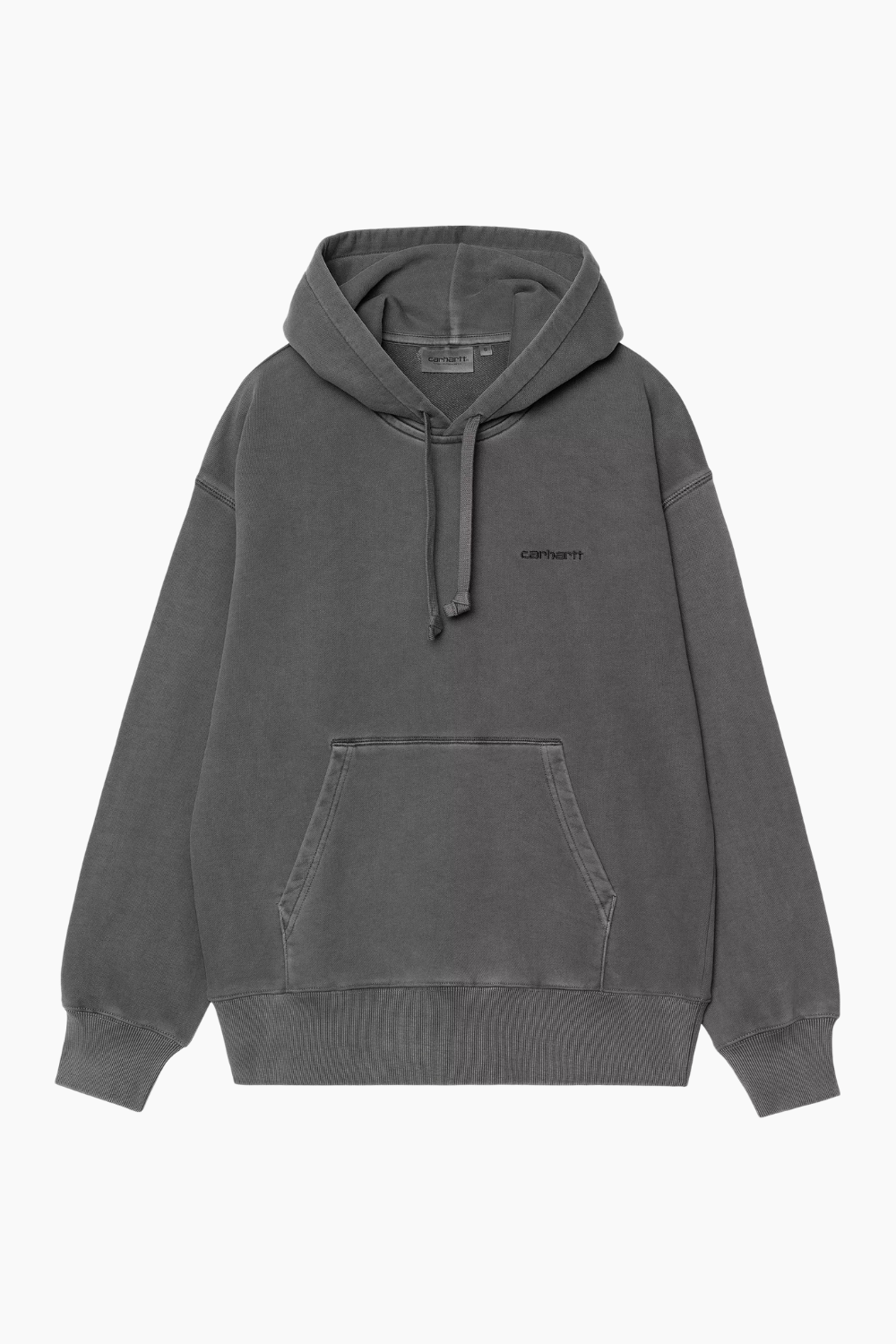 W' Hooded Lumo Sweat - Black/ Garment Dyed - Carhartt WIP